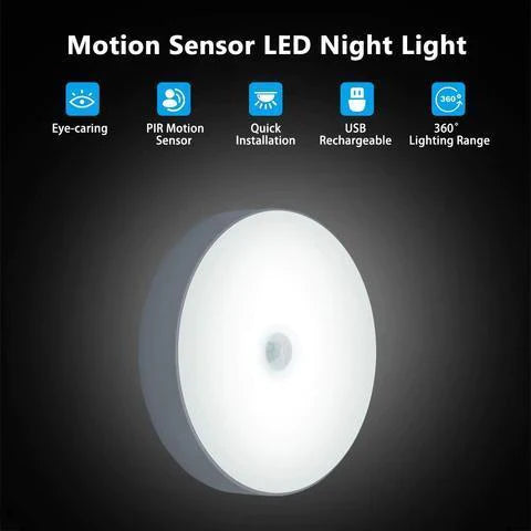 Motion Sensor Light for Home with USB Charging Wireless Self Adhesive LED Night Light